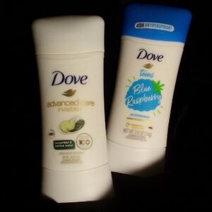 New! Dove Advanced Care Invisible Antiperspirant & Dove Teen